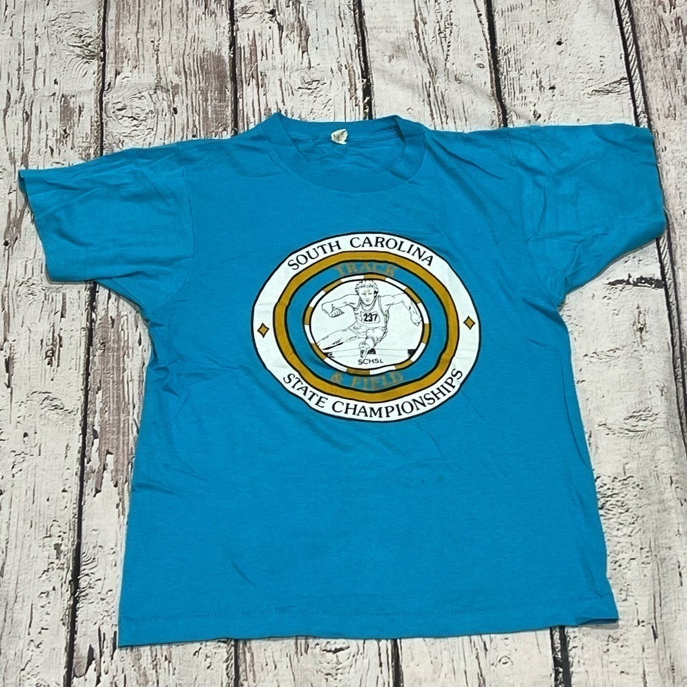 South Carolina Track & Field Championship Vintage 80s Screen Stars Tshirt